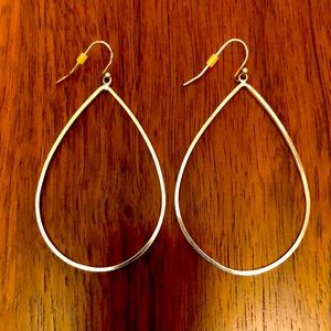 Silpada Sterling Silver Teardrop Hoop Earrings